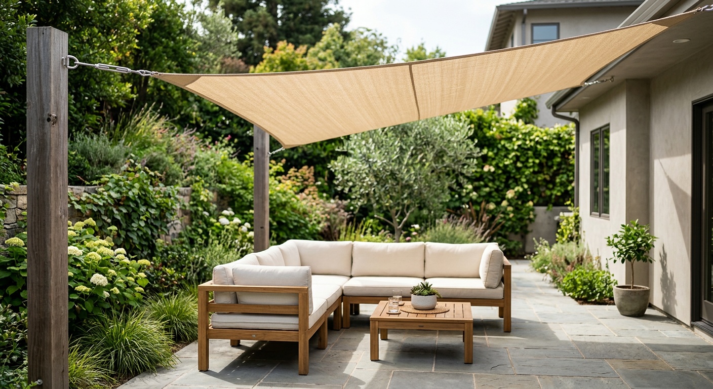 Patio shade structures