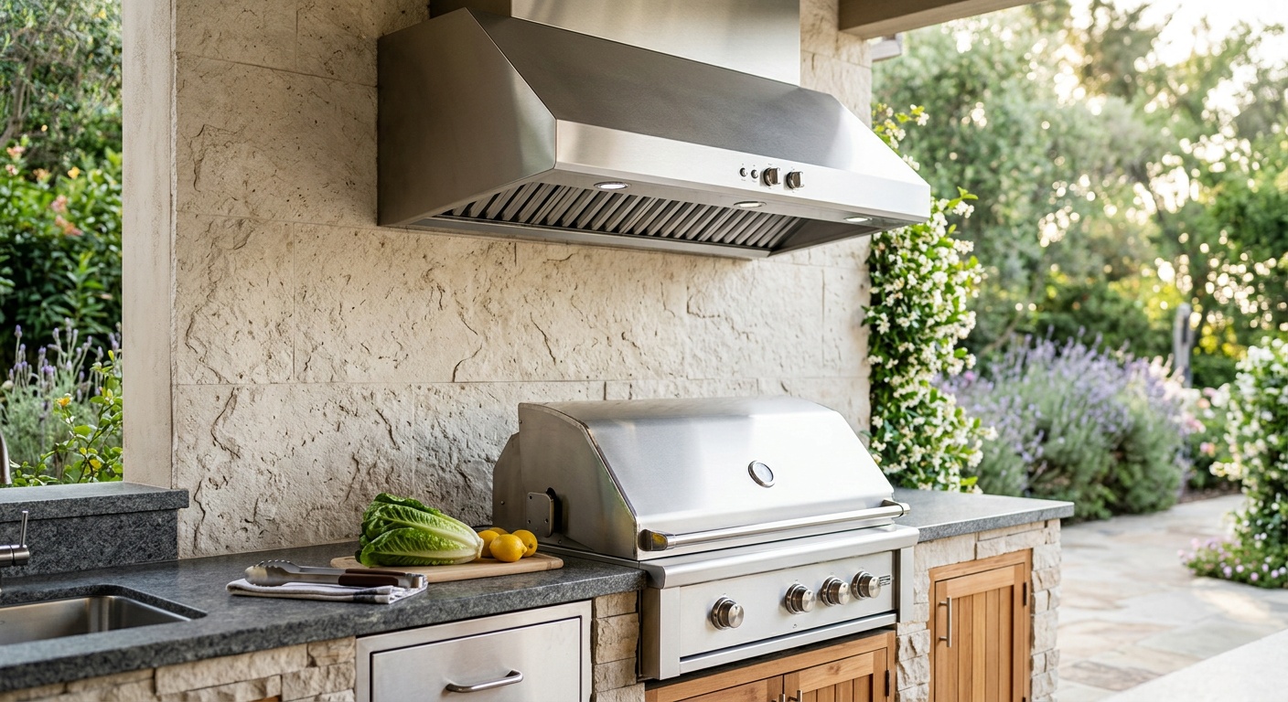 Outdoor kitchen ventilation