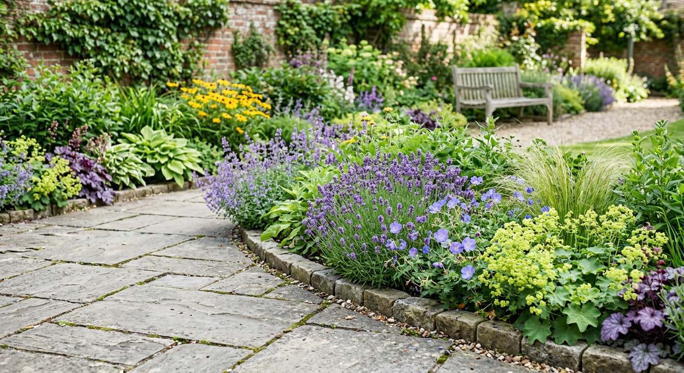 Patio border plants