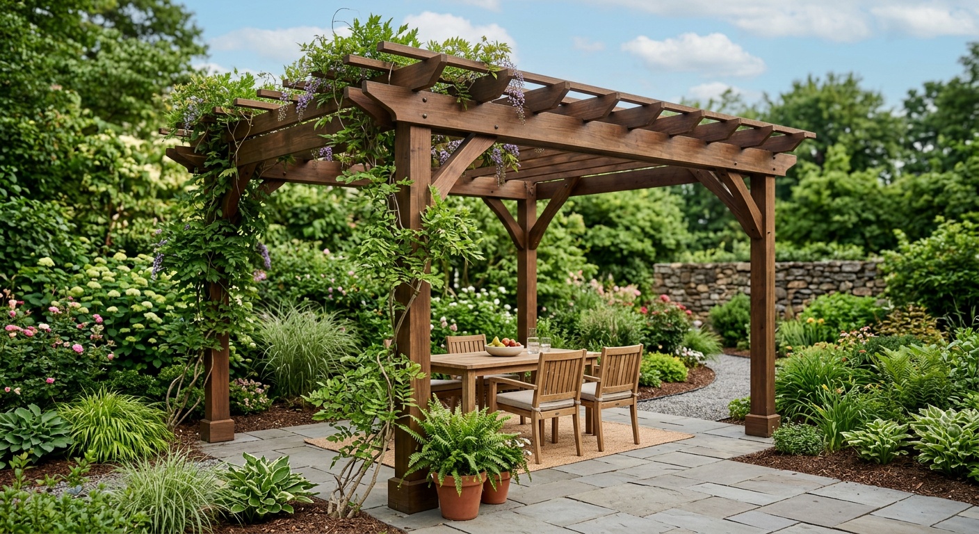 Backyard shade structures
