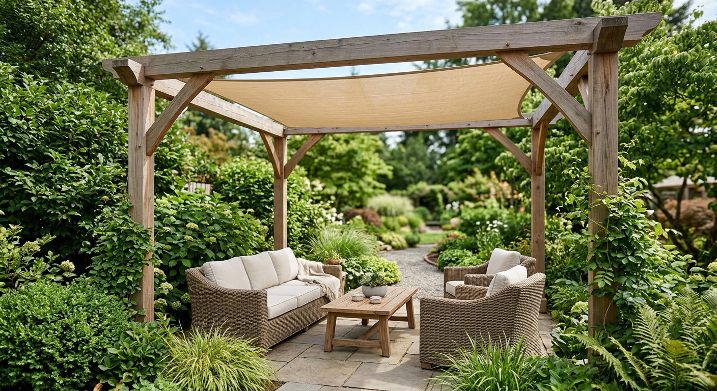 Backyard shade structures